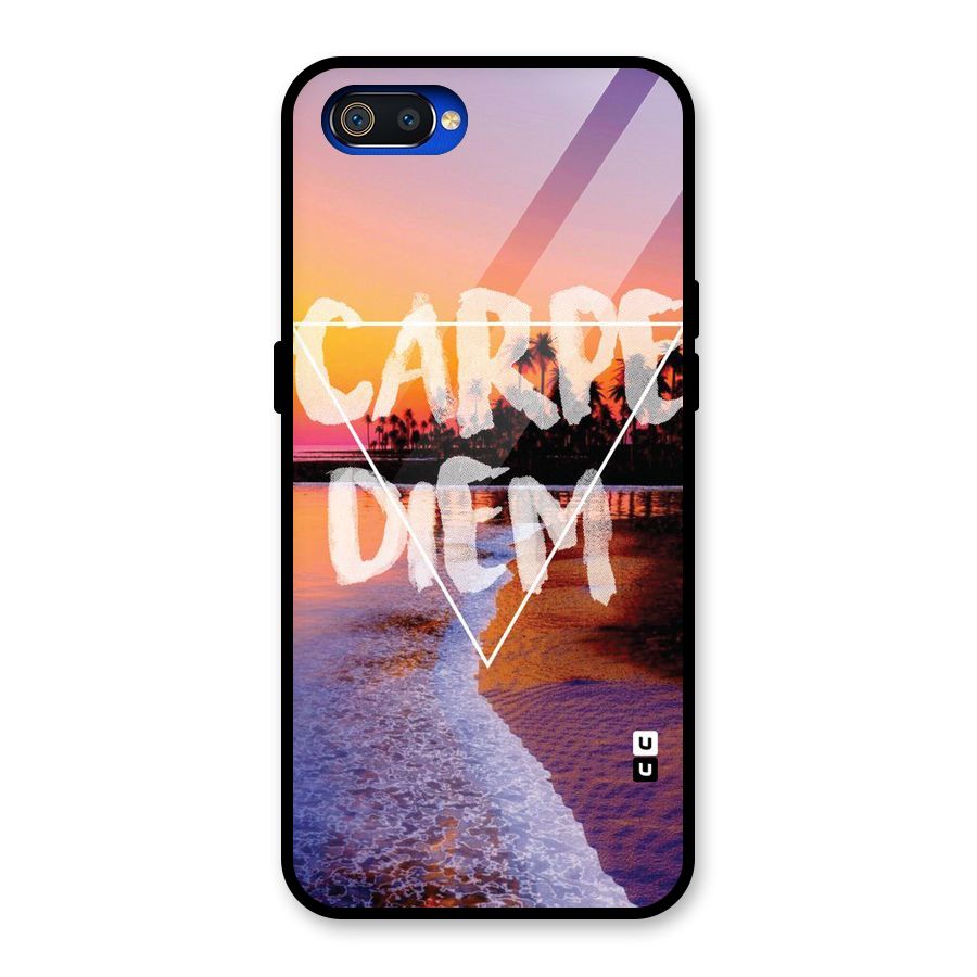 Oceanic Diem Glass Back Case for Realme C2
