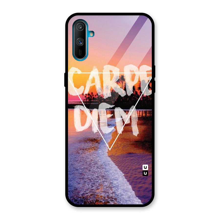 Oceanic Diem Glass Back Case for Realme C3