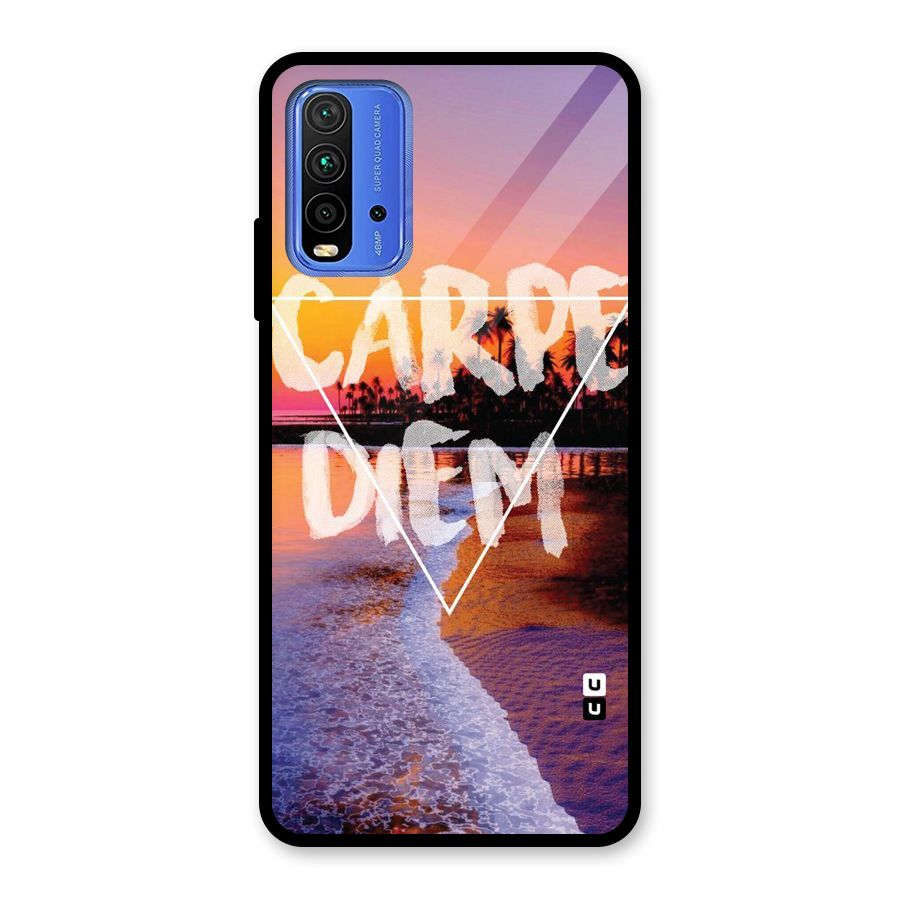 Oceanic Diem Glass Back Case for Redmi 9 Power