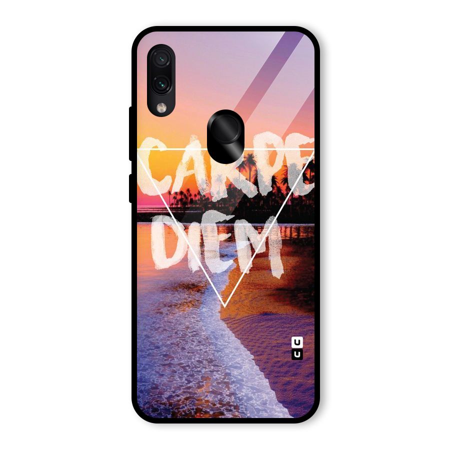 Oceanic Diem Glass Back Case for Redmi Note 7 Pro
