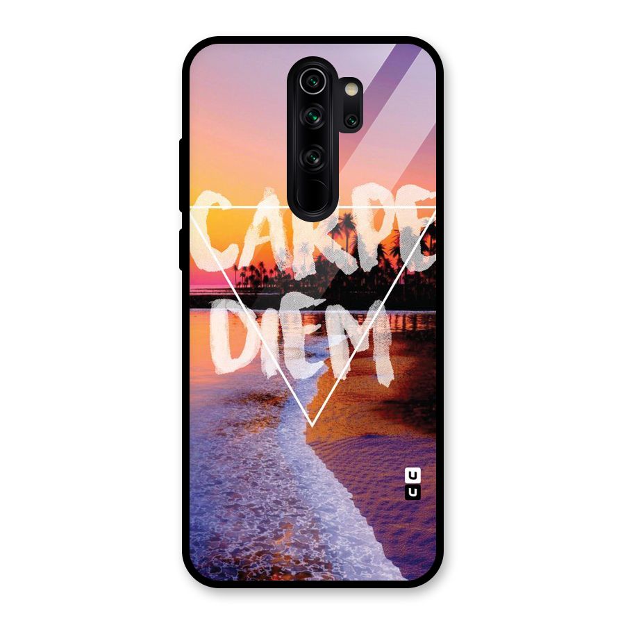 Oceanic Diem Glass Back Case for Redmi Note 8 Pro