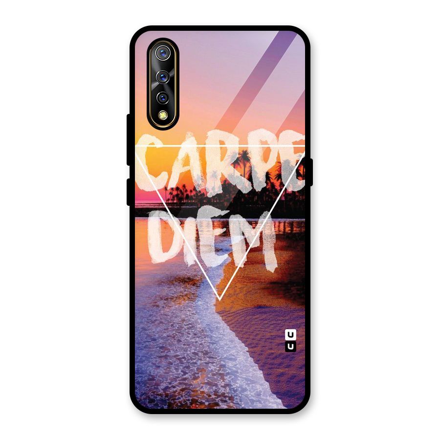 Oceanic Diem Glass Back Case for Vivo S1