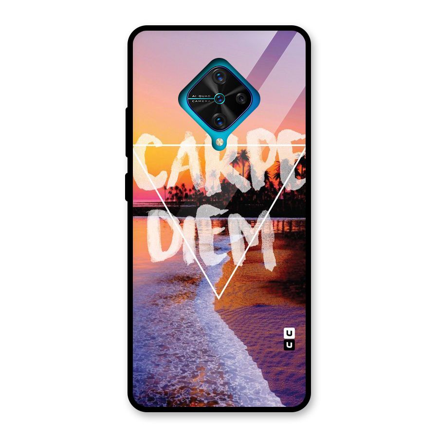 Oceanic Diem Glass Back Case for Vivo S1 Pro
