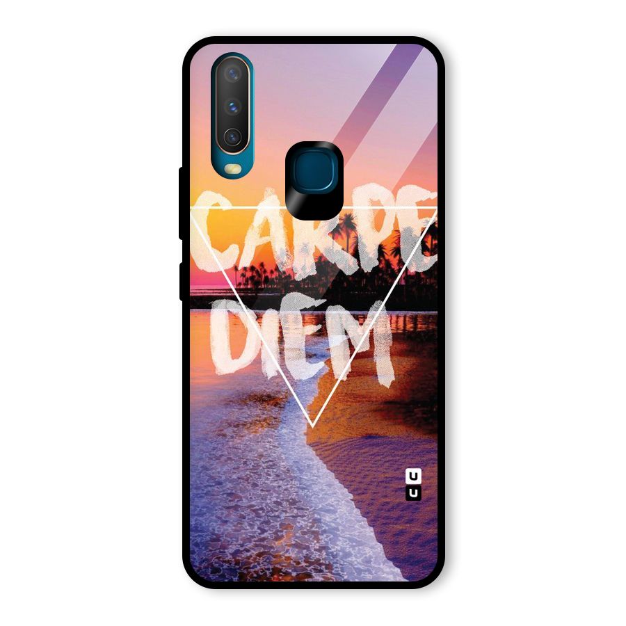 Oceanic Diem Glass Back Case for Vivo U10