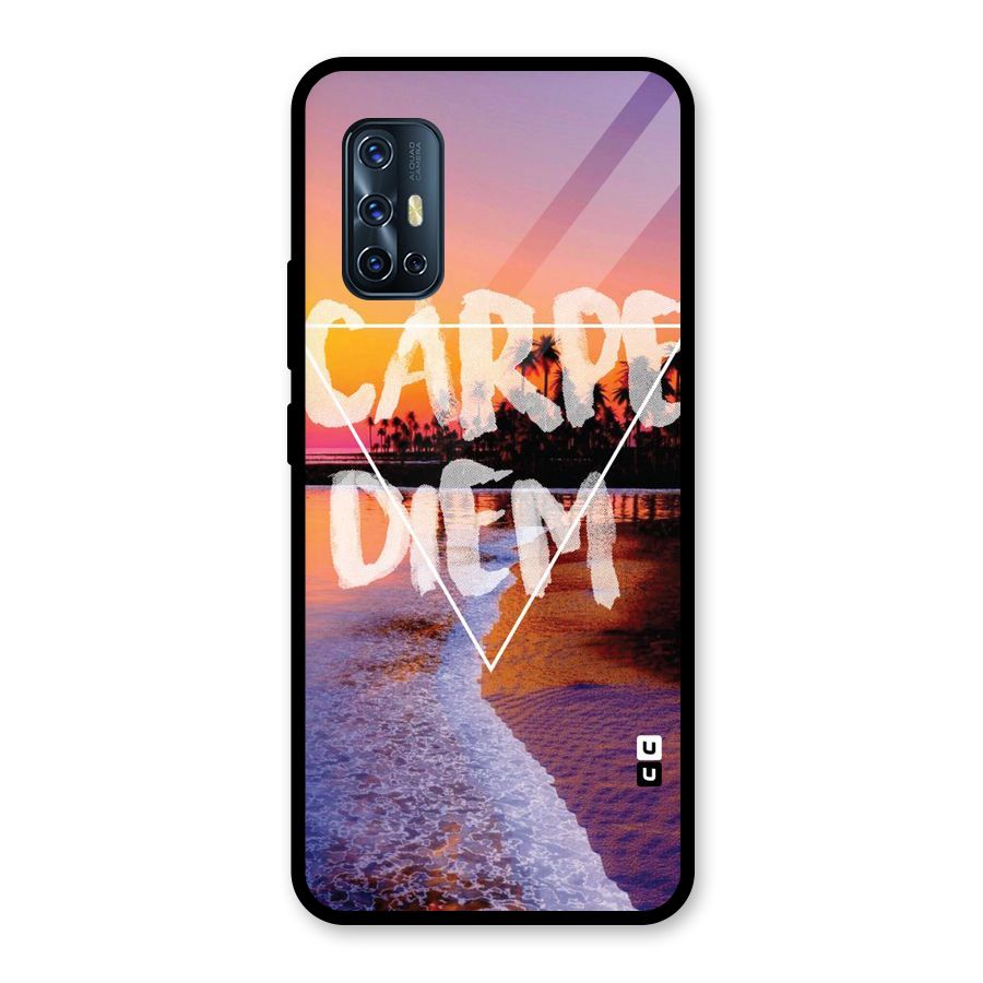 Oceanic Diem Glass Back Case for Vivo V17