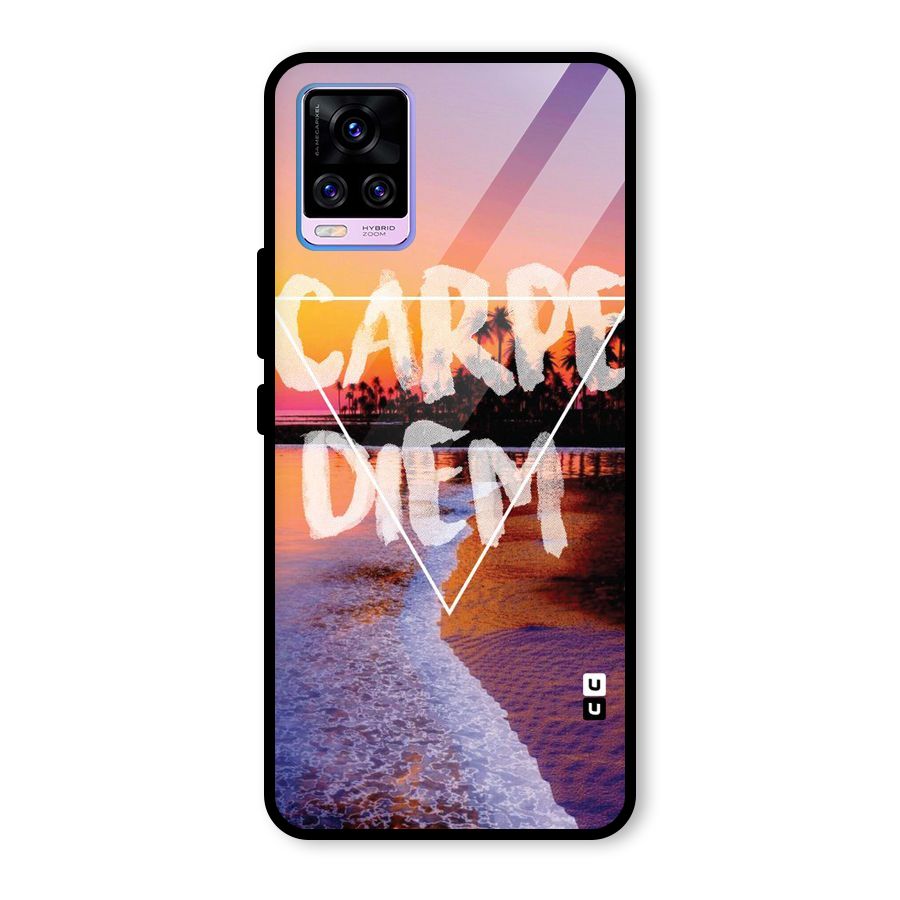 Oceanic Diem Glass Back Case for Vivo V20 Pro