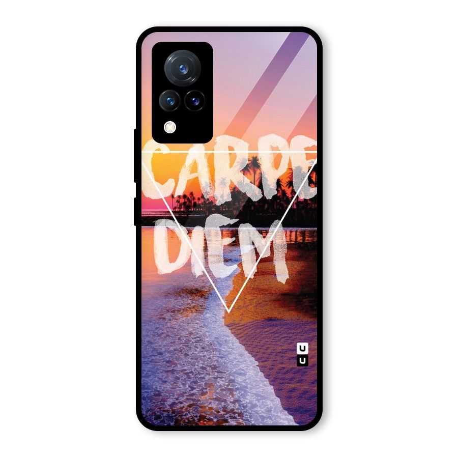 Oceanic Diem Glass Back Case for Vivo V21 5G
