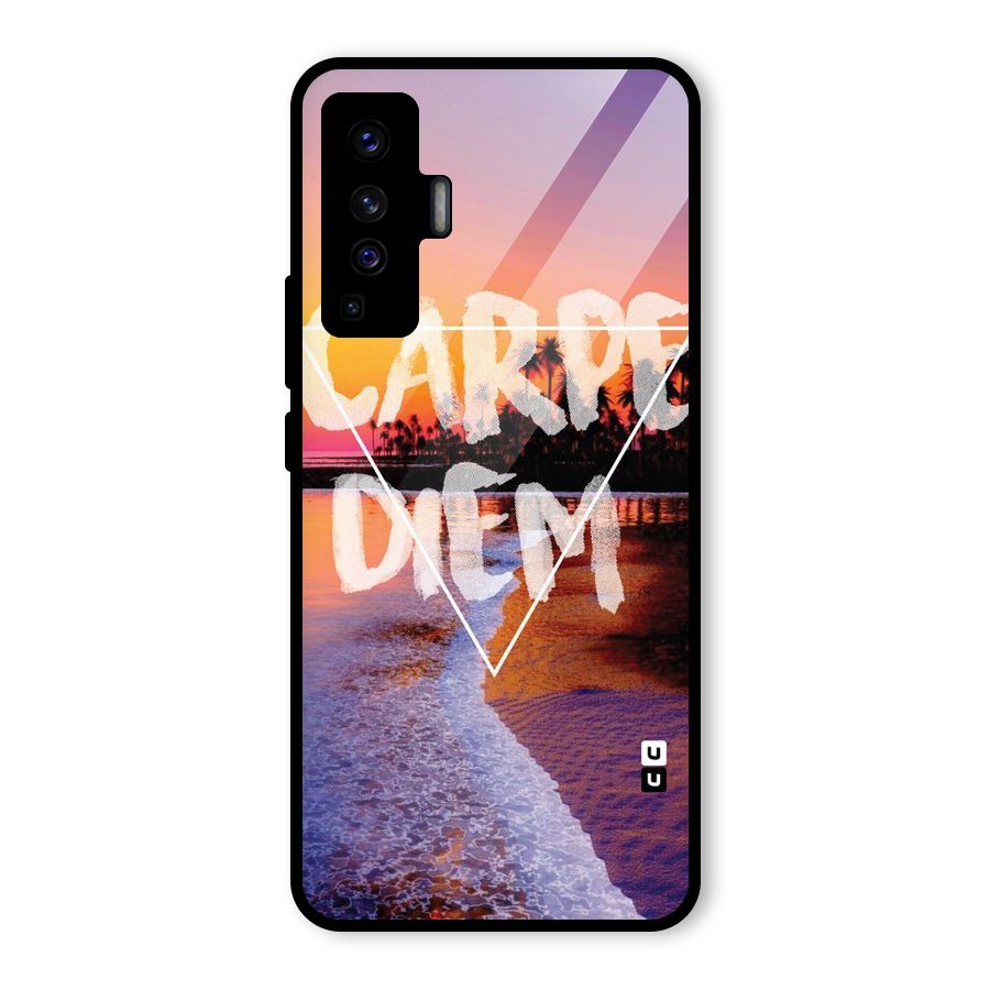 Oceanic Diem Glass Back Case for Vivo X50