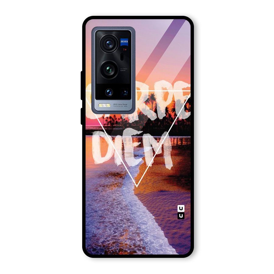 Oceanic Diem Glass Back Case for Vivo X60 Pro Plus