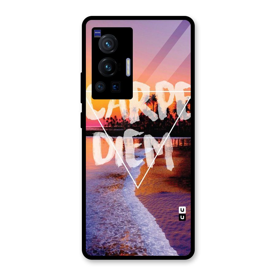 Oceanic Diem Glass Back Case for Vivo X70 Pro