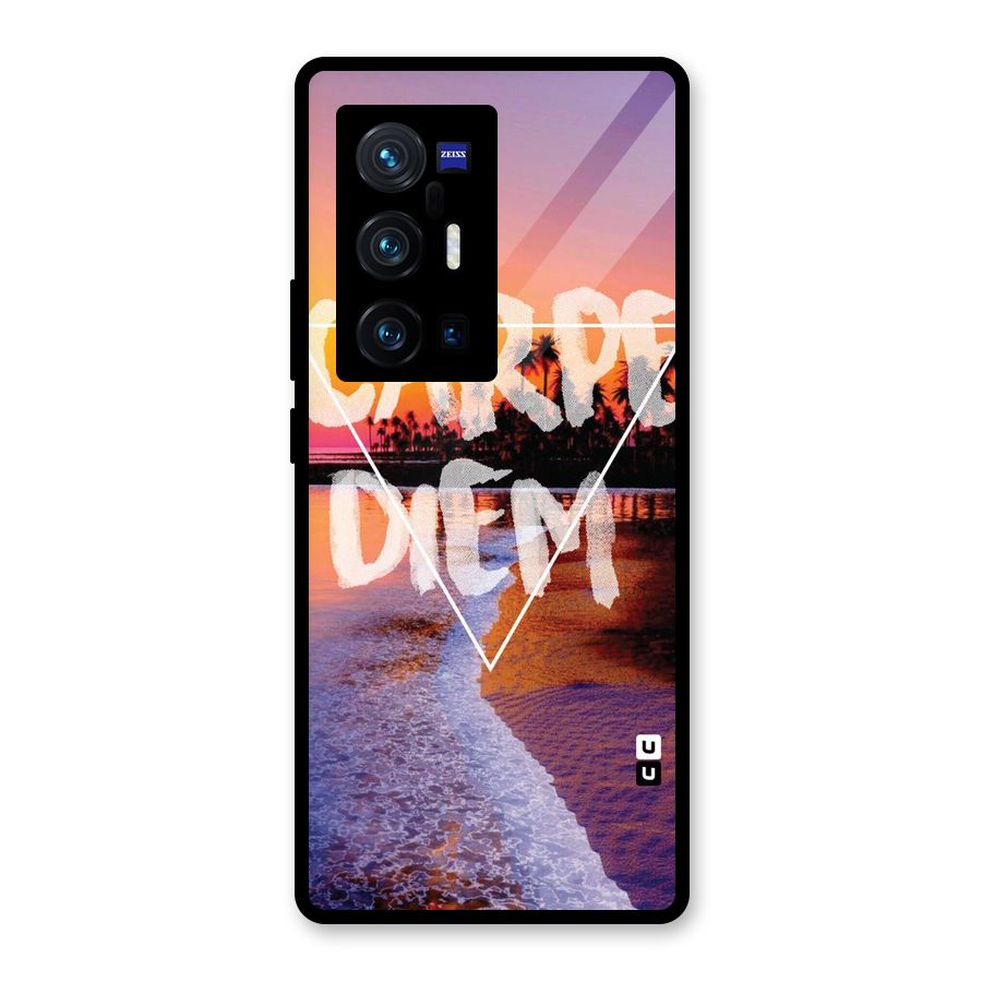 Oceanic Diem Glass Back Case for Vivo X70 Pro Plus
