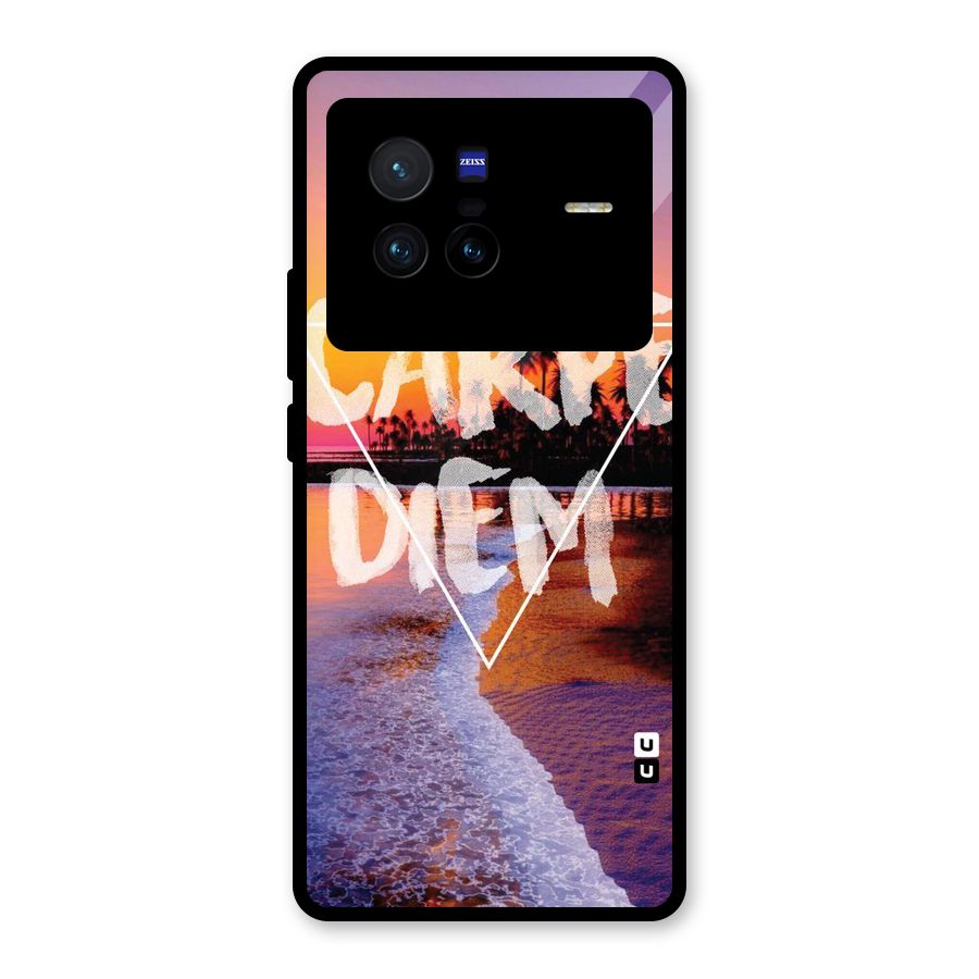 Oceanic Diem Glass Back Case for Vivo X80