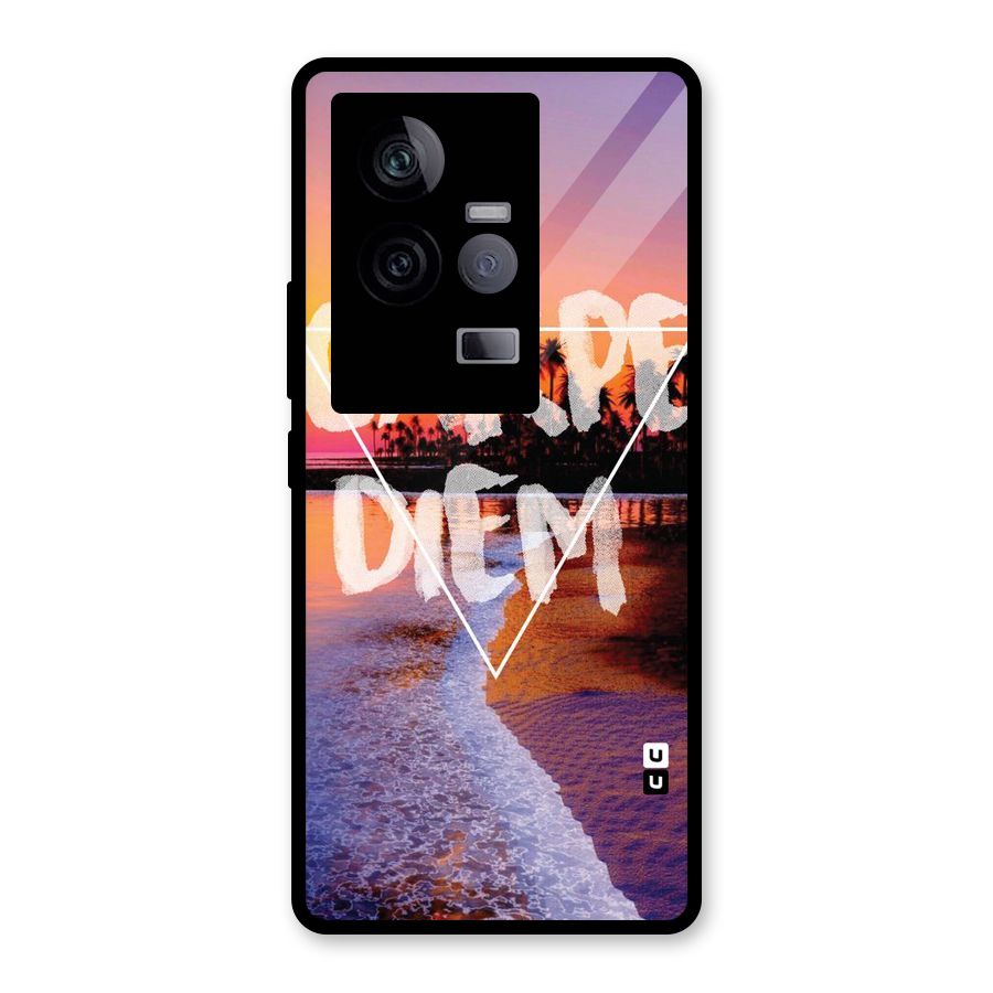 Oceanic Diem Glass Back Case for Vivo iQOO 11 5G