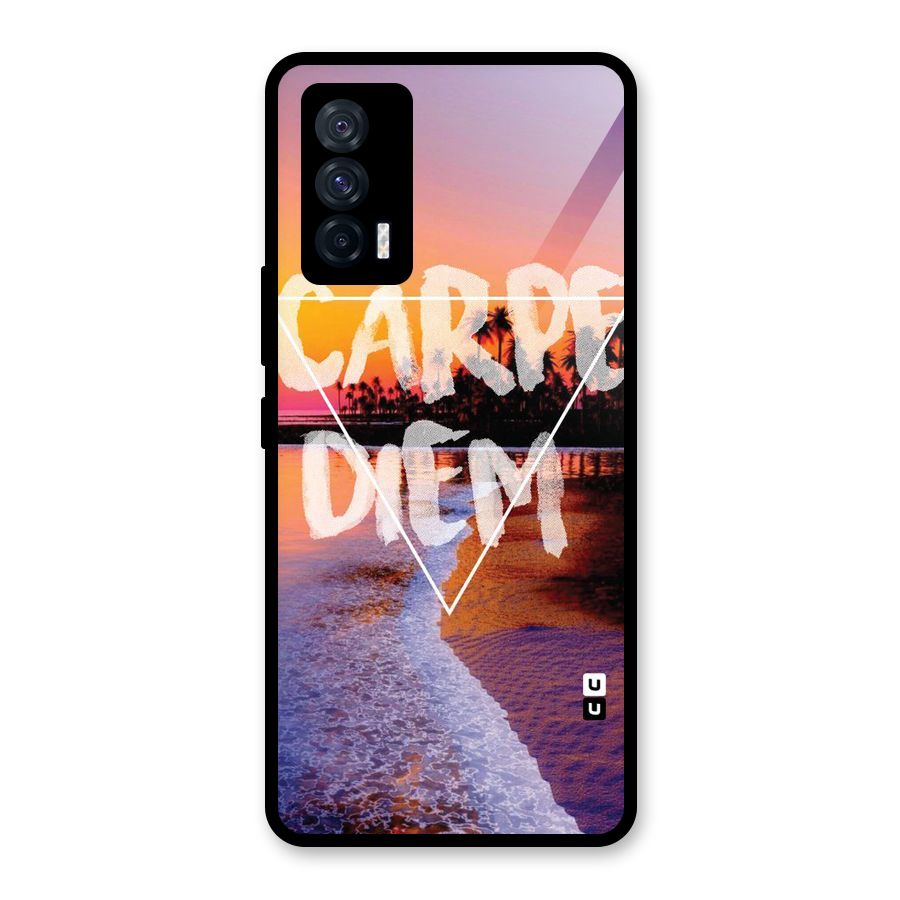 Oceanic Diem Glass Back Case for Vivo iQOO 7 5G