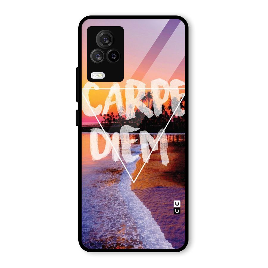 Oceanic Diem Glass Back Case for Vivo iQOO 7 Legend 5G