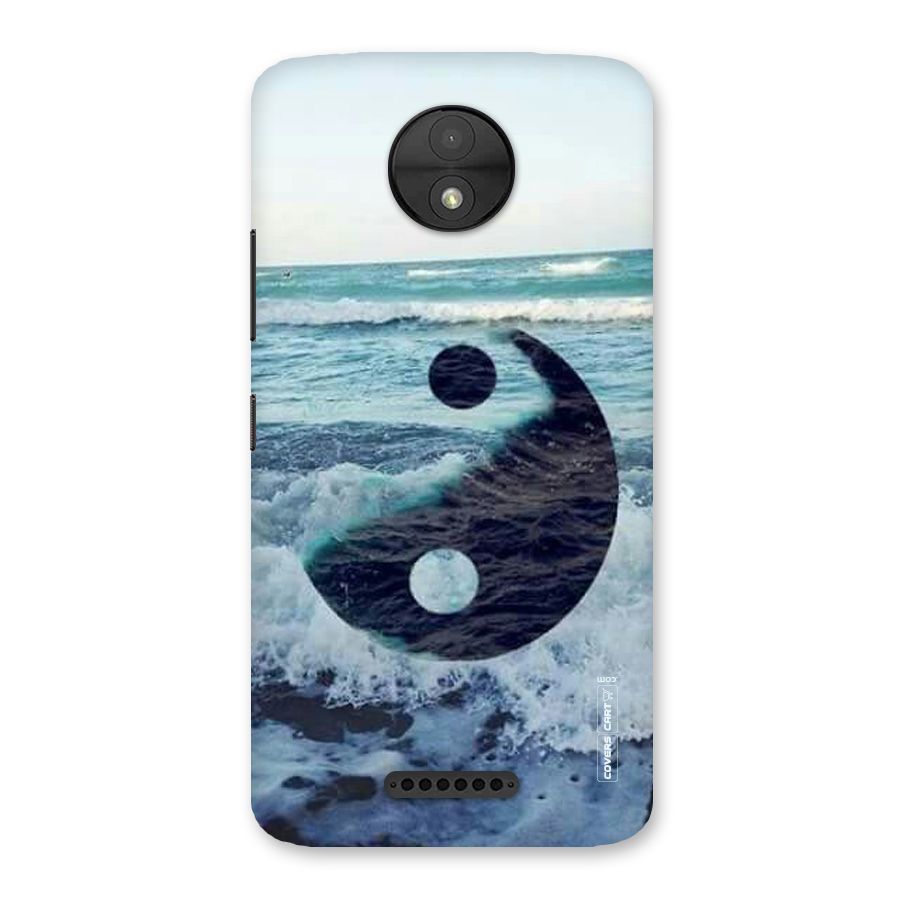Oceanic Peace Design Back Case for Moto C