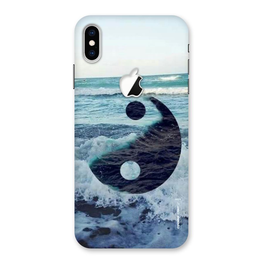Oceanic Peace Design Back Case for iPhone XS Max Apple Cut