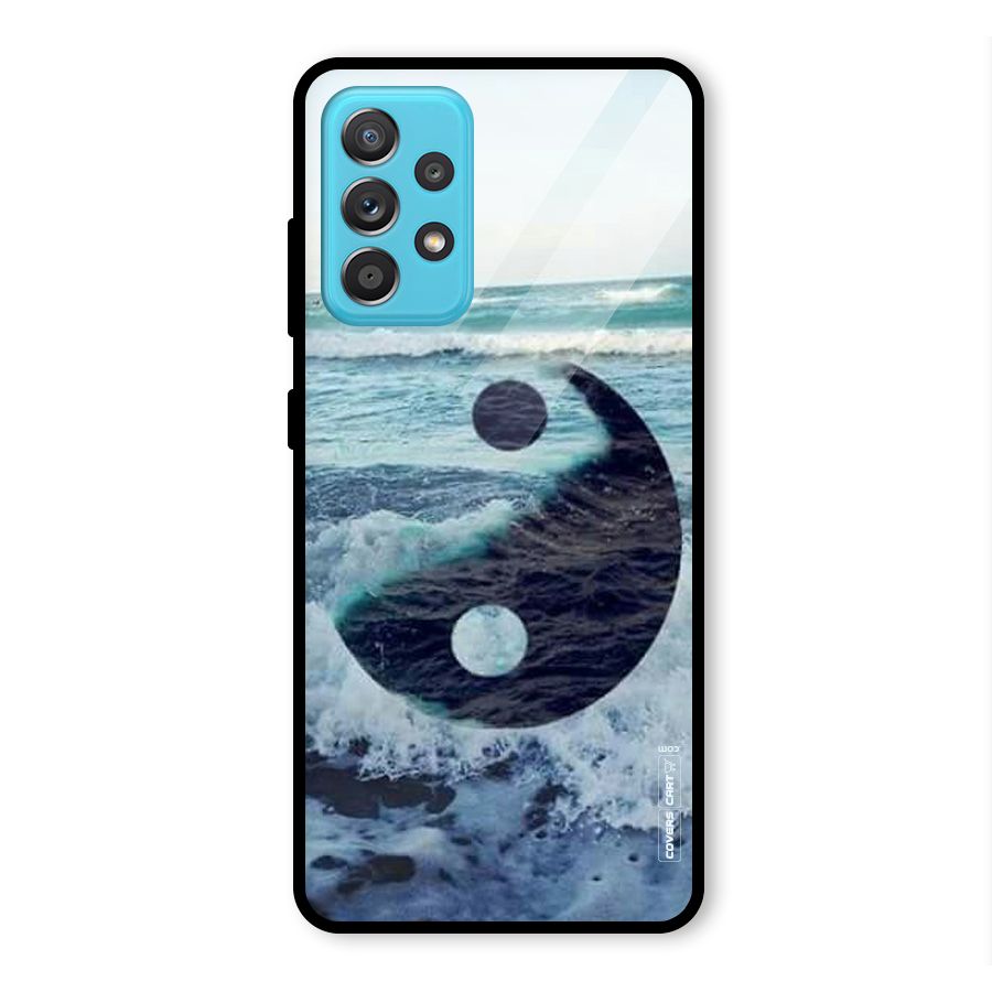 Oceanic Peace Design Glass Back Case for Galaxy A52s 5G