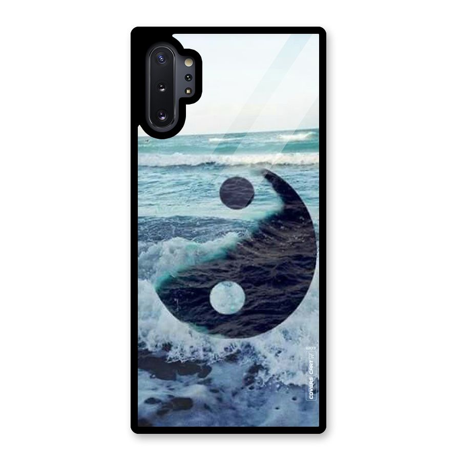Oceanic Peace Design Glass Back Case for Galaxy Note 10 Plus