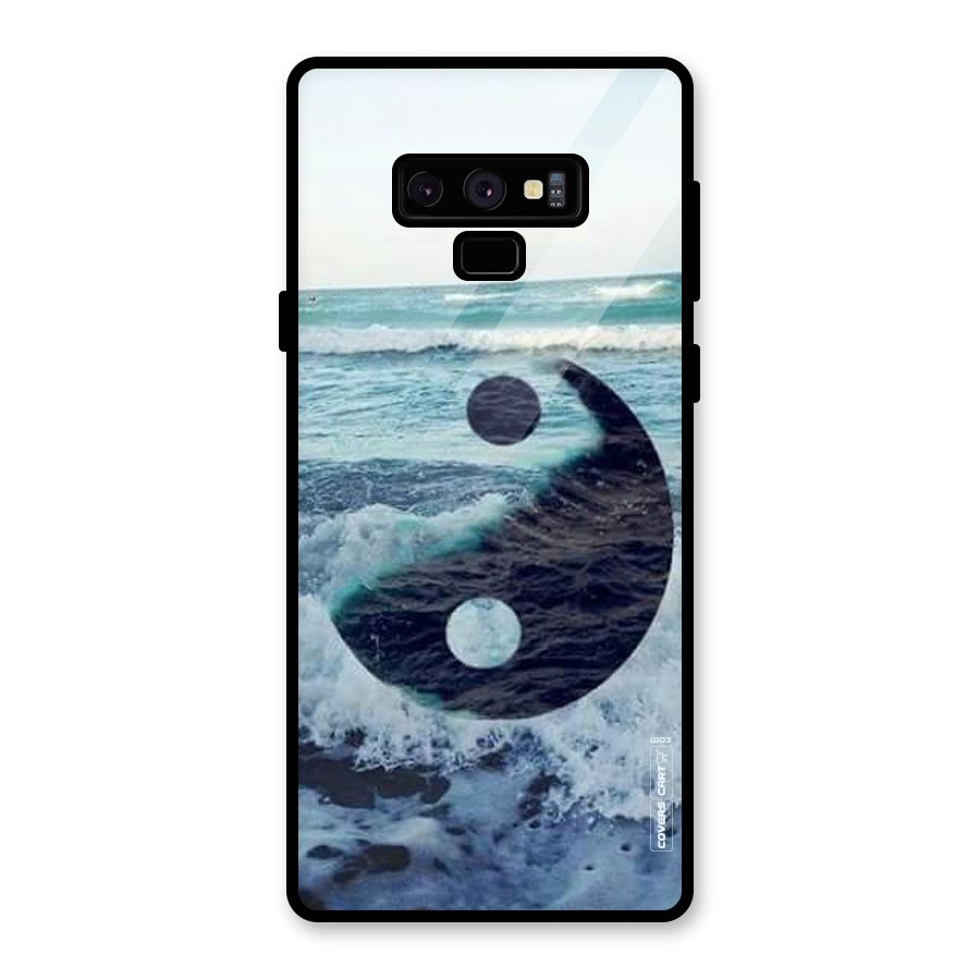 Oceanic Peace Design Glass Back Case for Galaxy Note 9