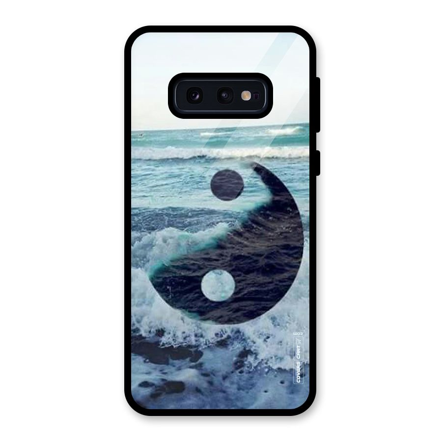 Oceanic Peace Design Glass Back Case for Galaxy S10e