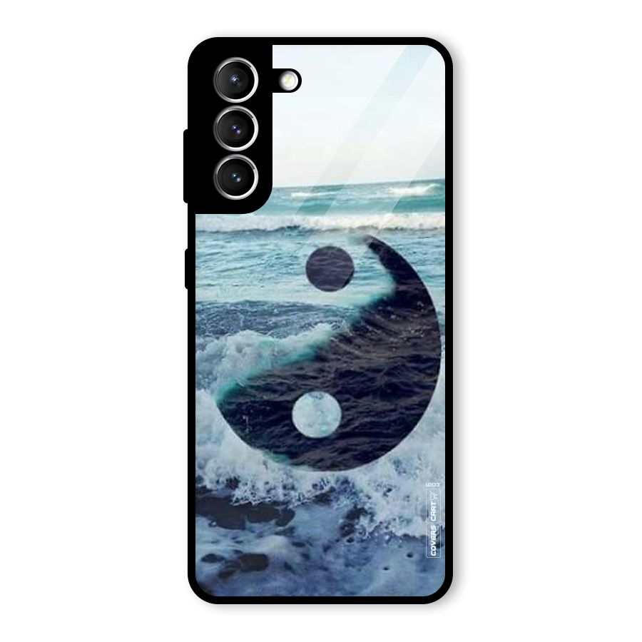 Oceanic Peace Design Glass Back Case for Galaxy S21 5G
