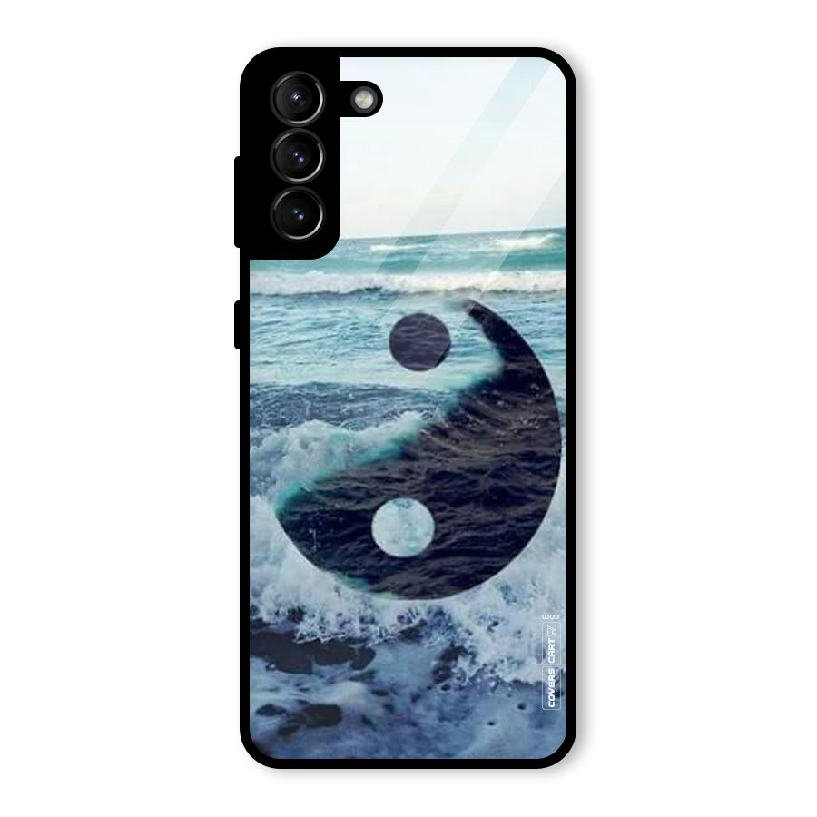Oceanic Peace Design Glass Back Case for Galaxy S21 Plus