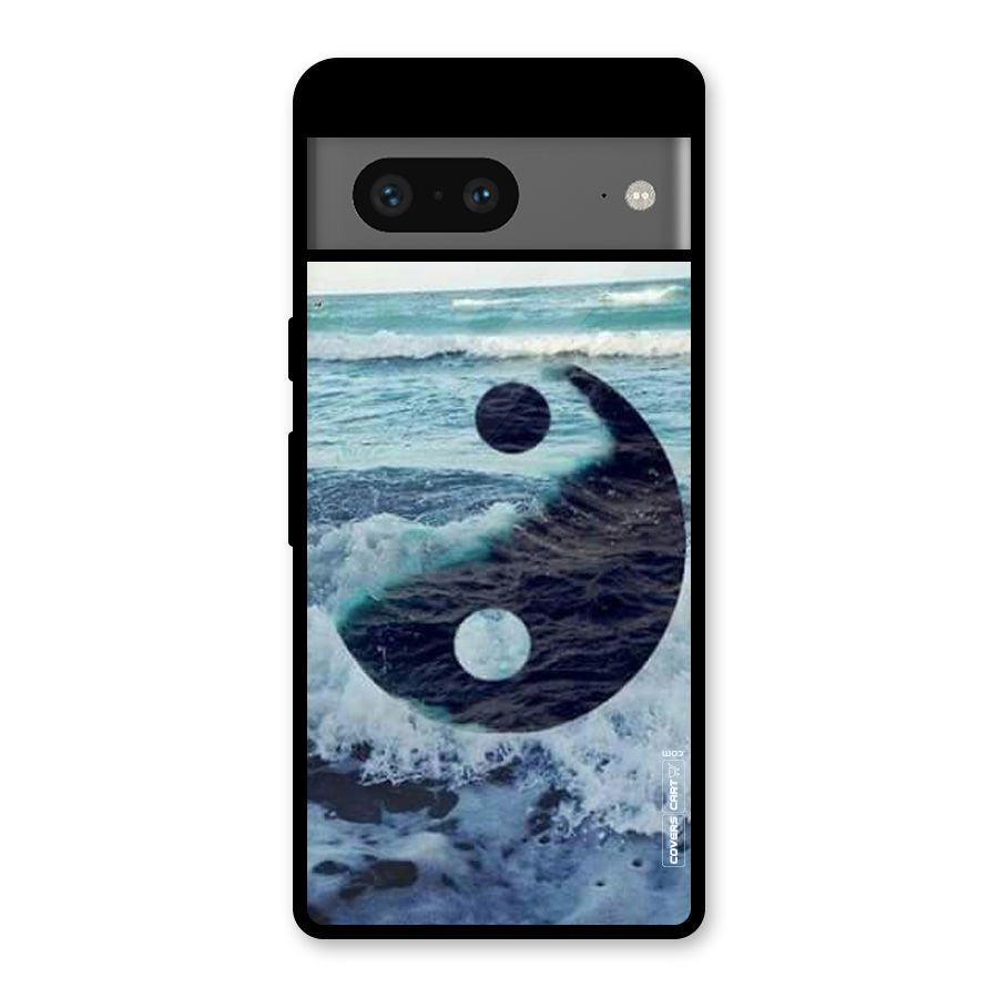 Oceanic Peace Design Glass Back Case for Google Pixel 7