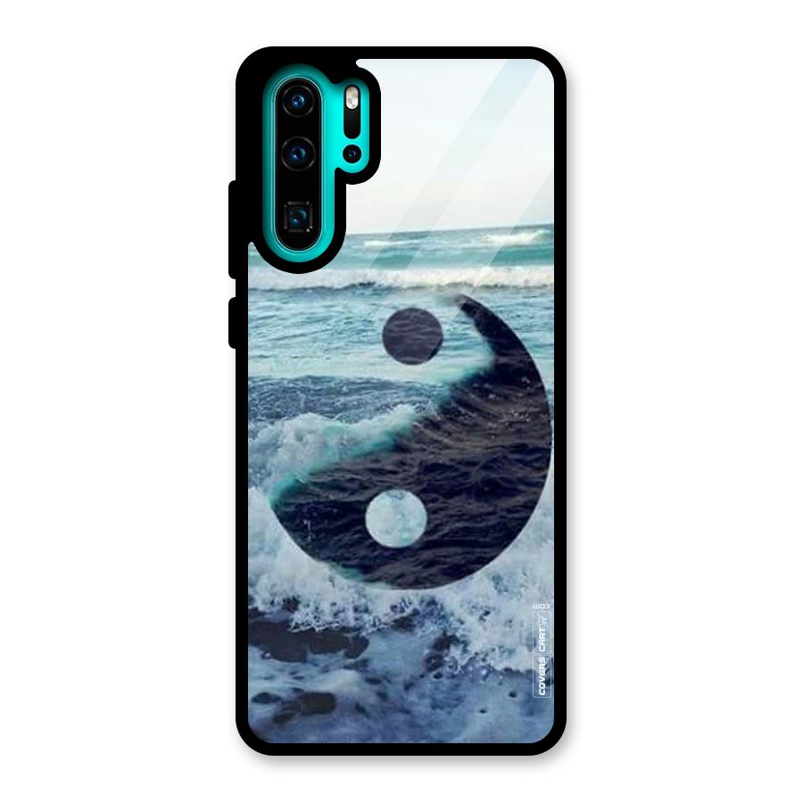 Oceanic Peace Design Glass Back Case for Huawei P30 Pro