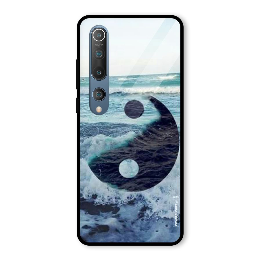 Oceanic Peace Design Glass Back Case for Mi 10