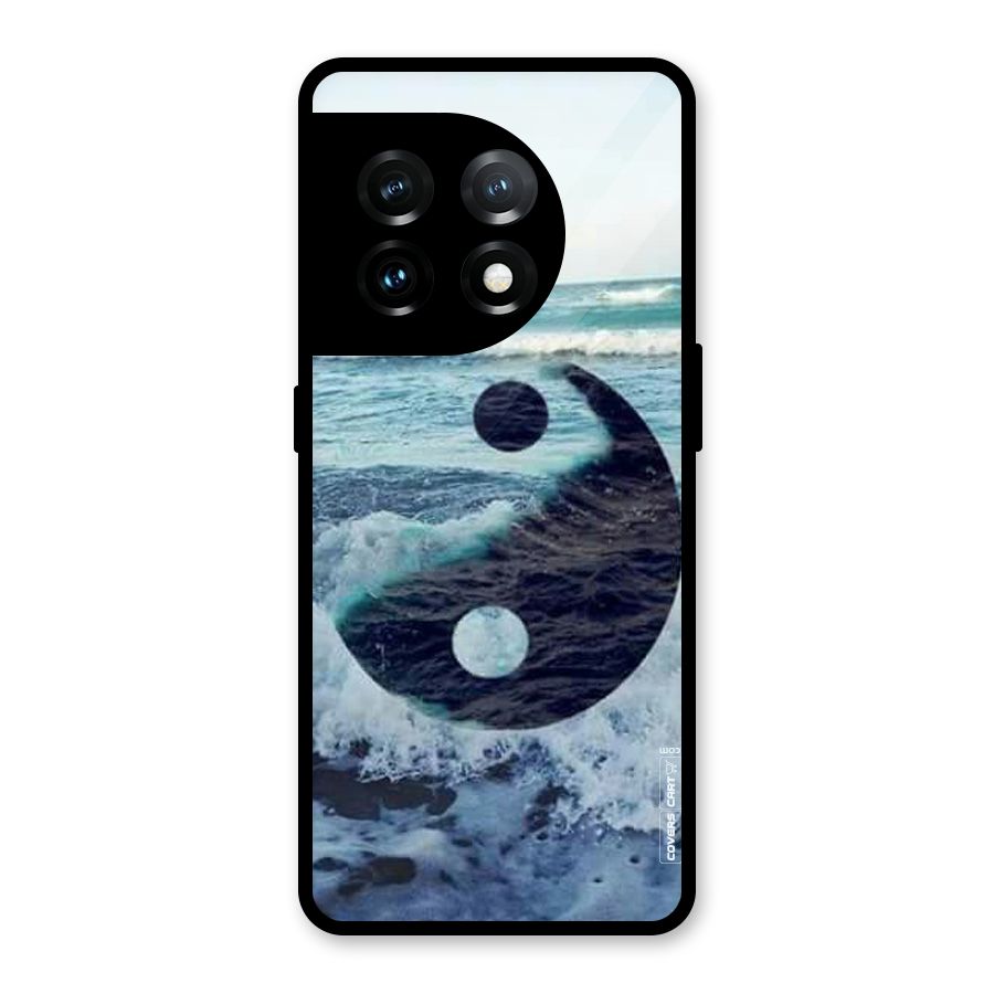 Oceanic Peace Design Glass Back Case for OnePlus 11
