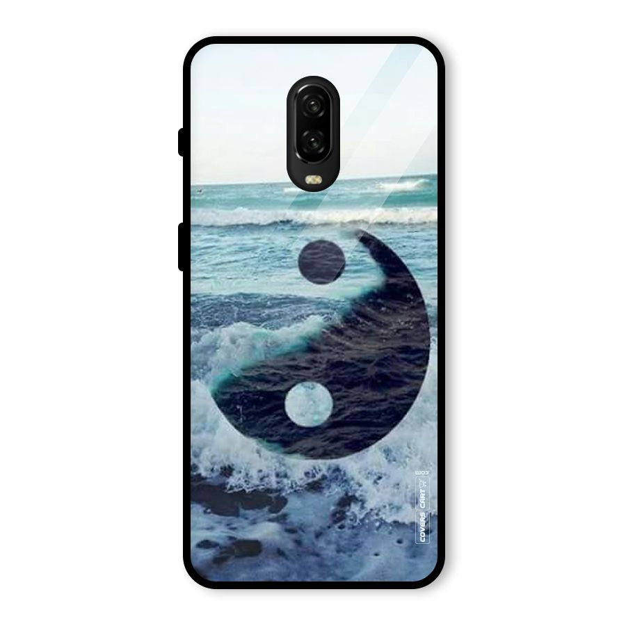 Oceanic Peace Design Glass Back Case for OnePlus 6T