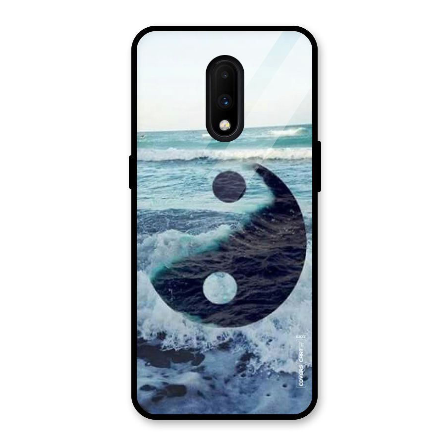 Oceanic Peace Design Glass Back Case for OnePlus 7