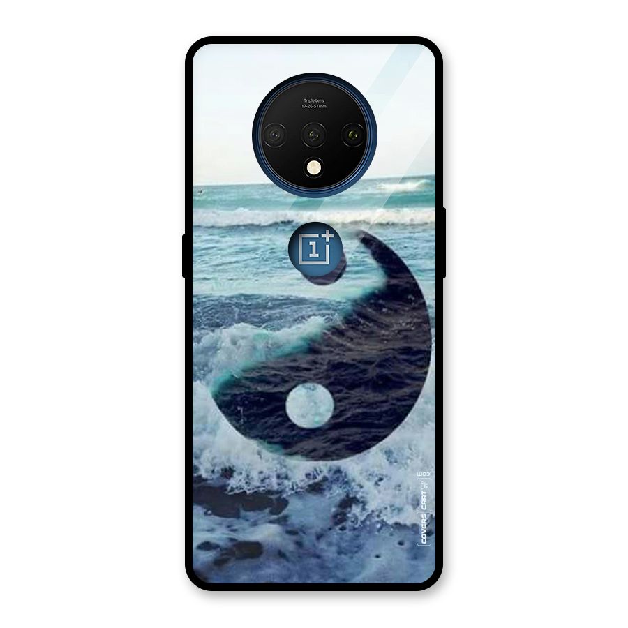 Oceanic Peace Design Glass Back Case for OnePlus 7T
