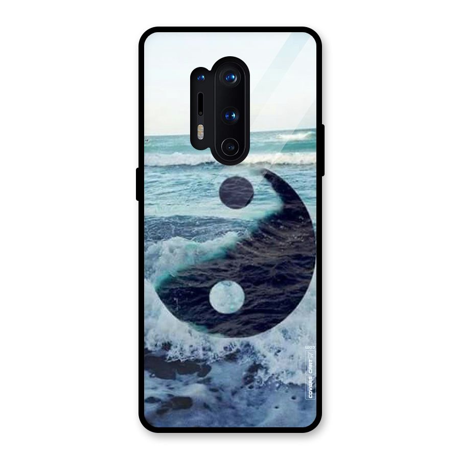 Oceanic Peace Design Glass Back Case for OnePlus 8 Pro