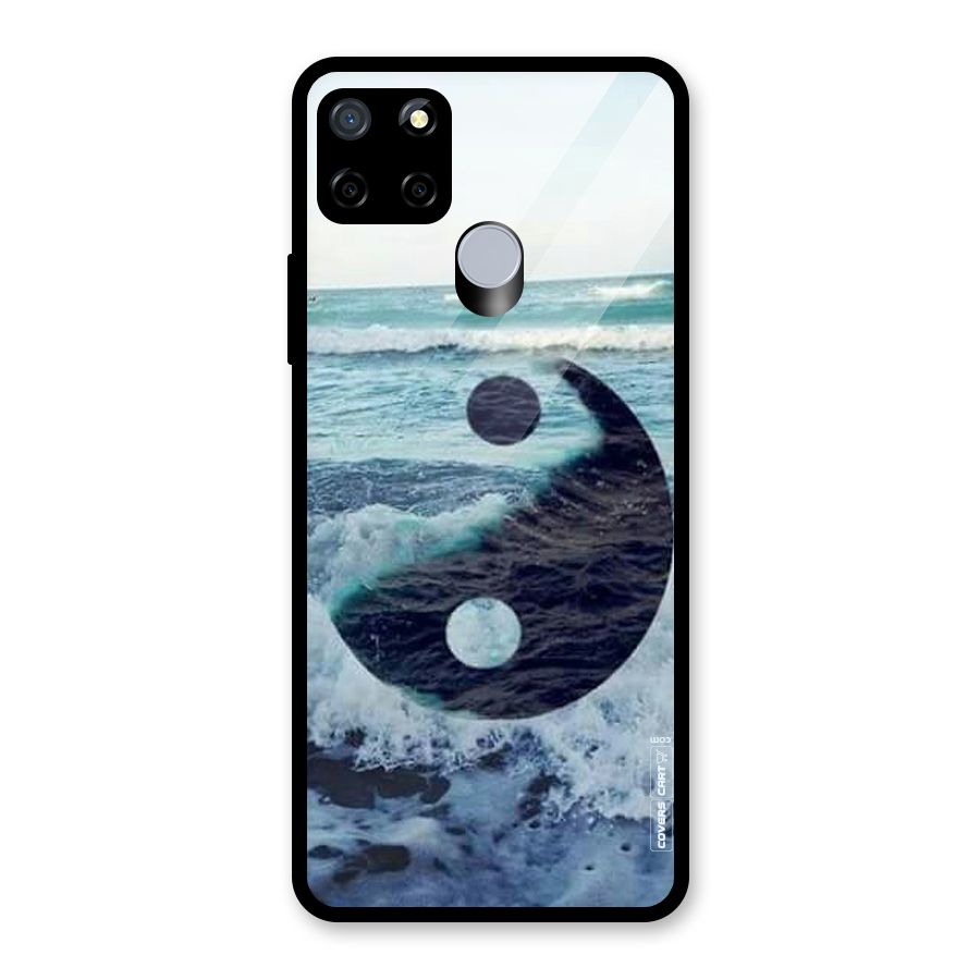 Oceanic Peace Design Glass Back Case for Realme C12