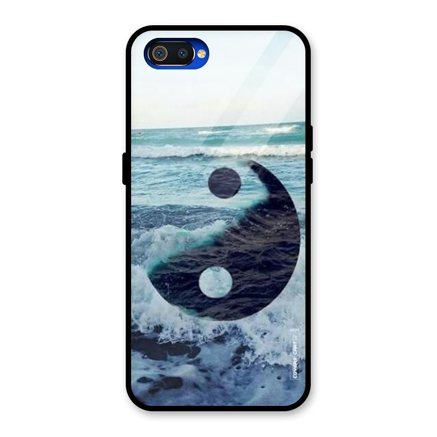 Oceanic Peace Design Glass Back Case for Realme C2