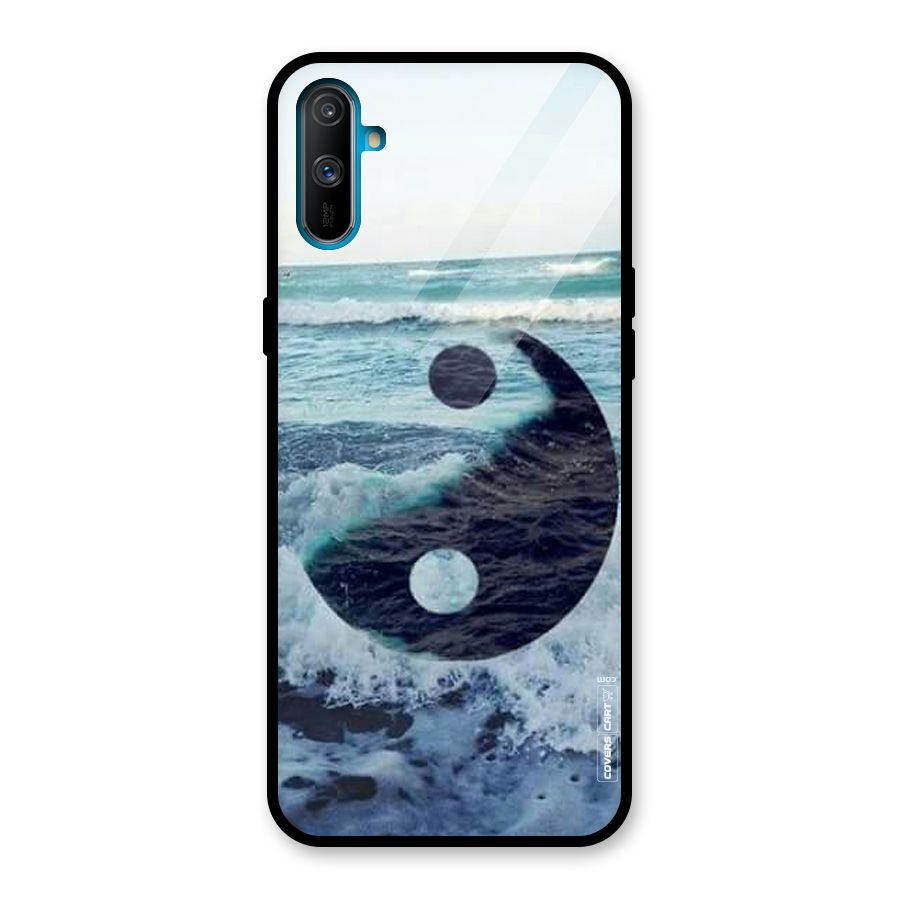 Oceanic Peace Design Glass Back Case for Realme C3