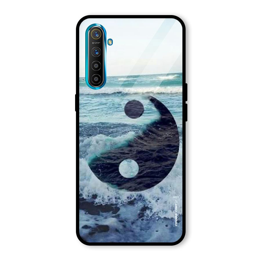 Oceanic Peace Design Glass Back Case for Realme X2