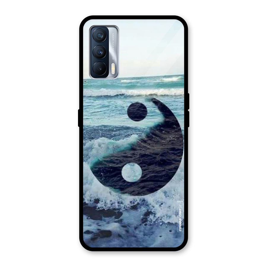 Oceanic Peace Design Glass Back Case for Realme X7