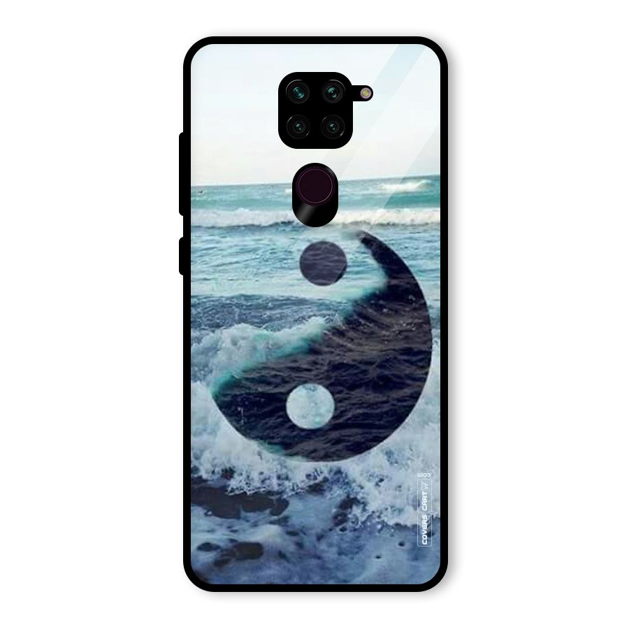 Oceanic Peace Design Glass Back Case for Redmi Note 9