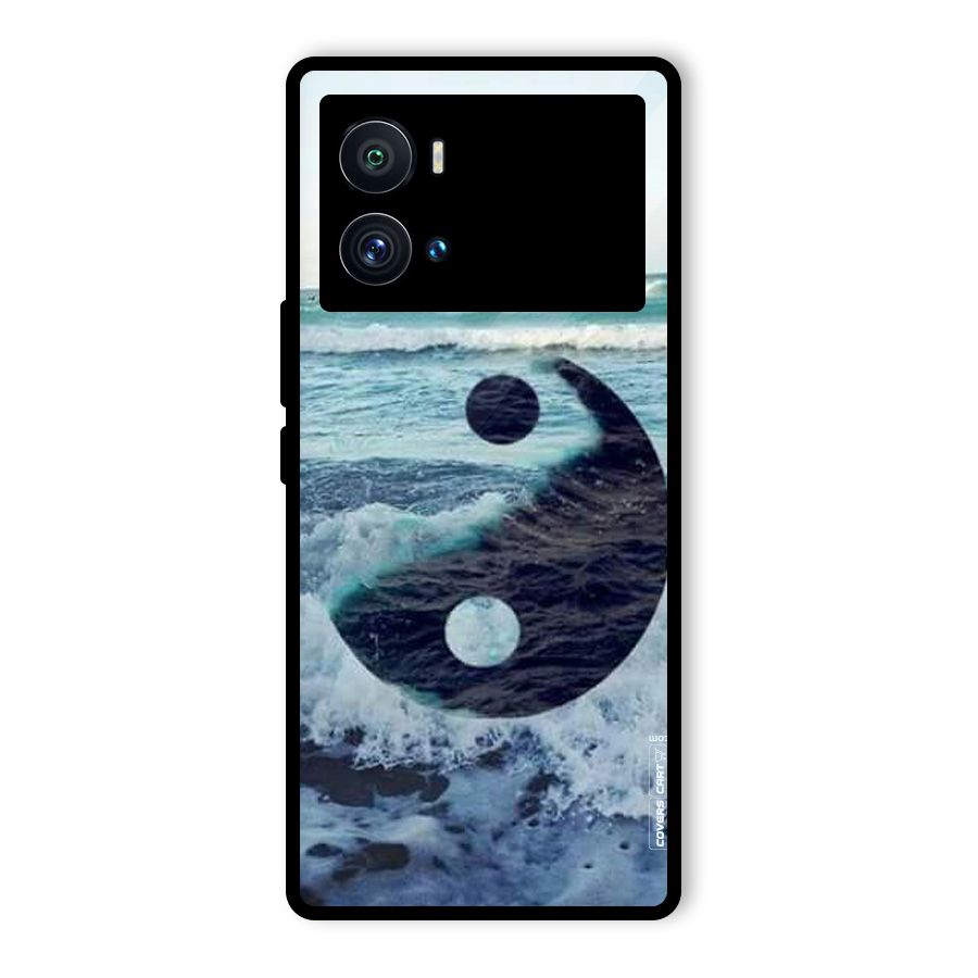 Oceanic Peace Design Glass Back Case for Vivo iQOO 9 Pro