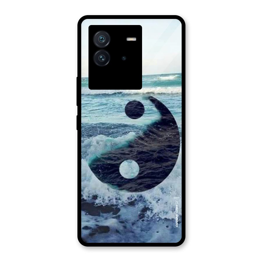 Oceanic Peace Design Glass Back Case for Vivo iQOO Neo 6 5G