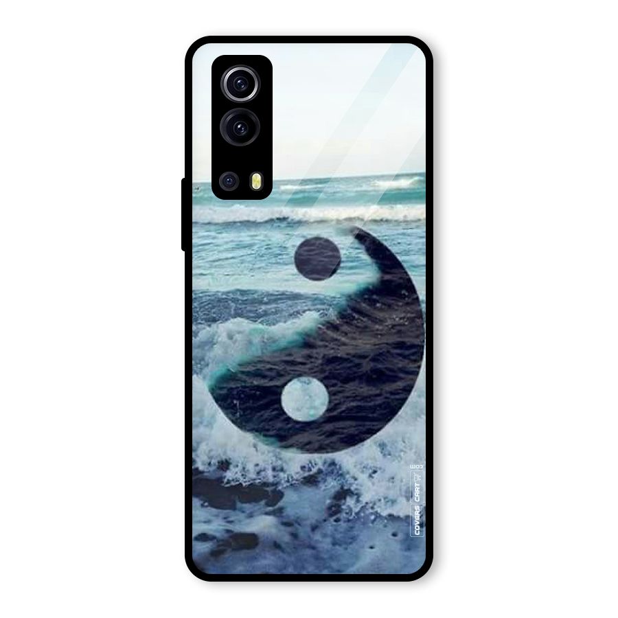 Oceanic Peace Design Glass Back Case for Vivo iQOO Z3