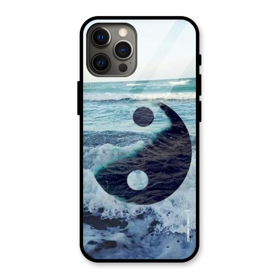 Oceanic Peace Design Glass Back Case for iPhone 12 Pro Max