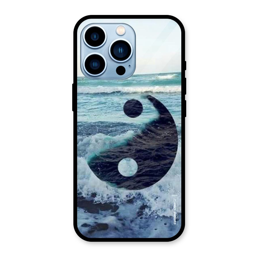 Oceanic Peace Design Glass Back Case for iPhone 13 Pro
