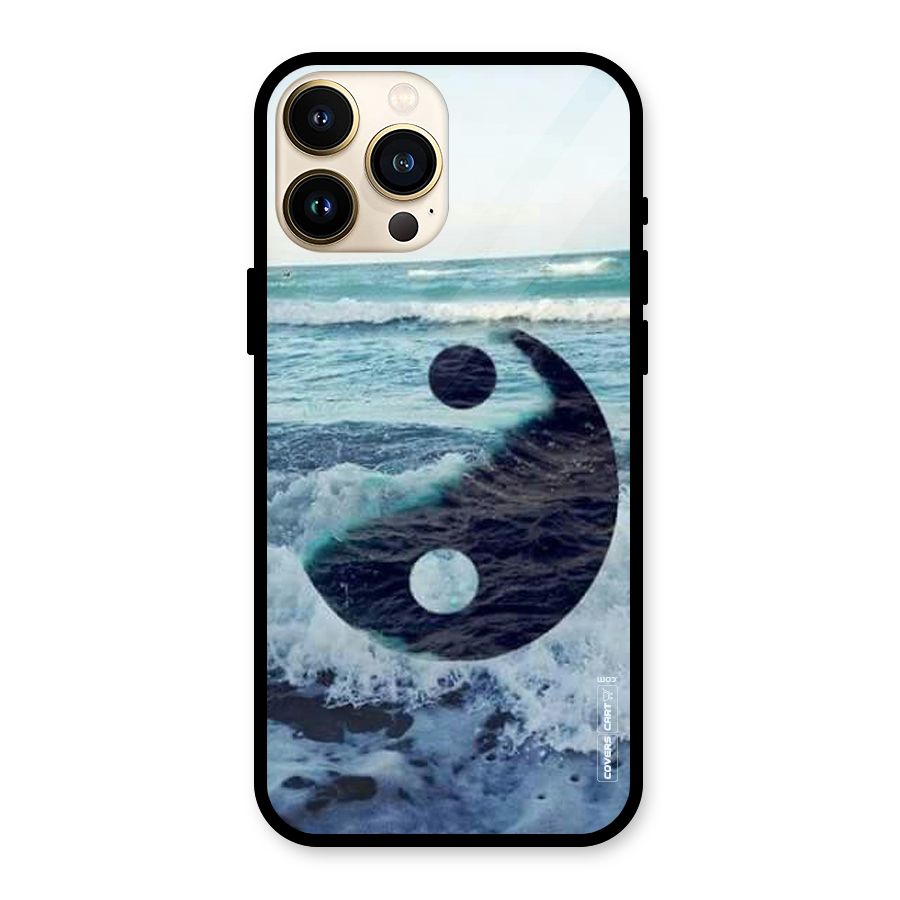 Oceanic Peace Design Glass Back Case for iPhone 13 Pro Max