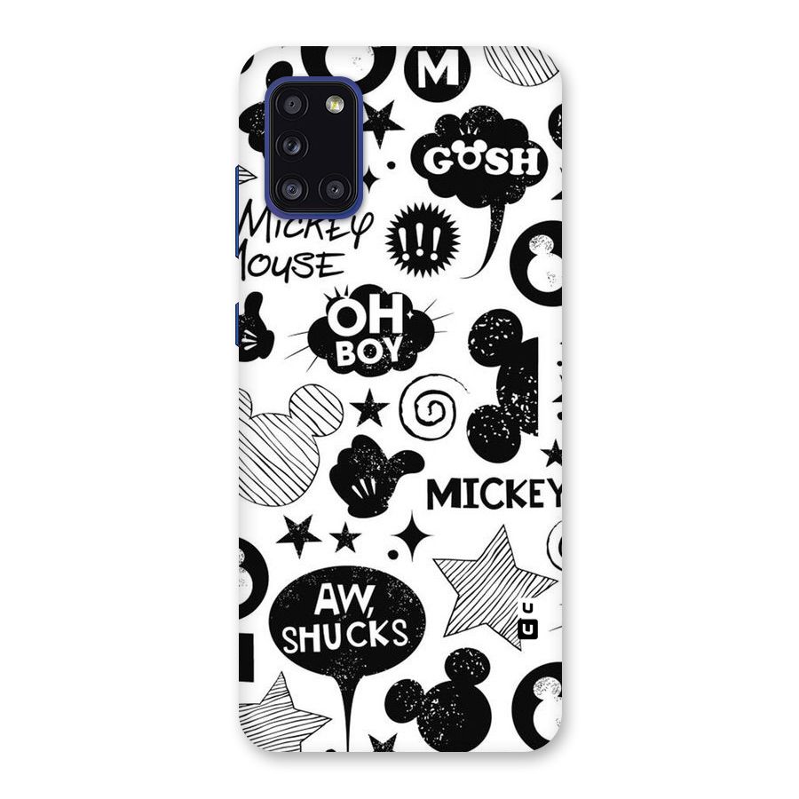 Oh Boy Design Back Case for Galaxy A31