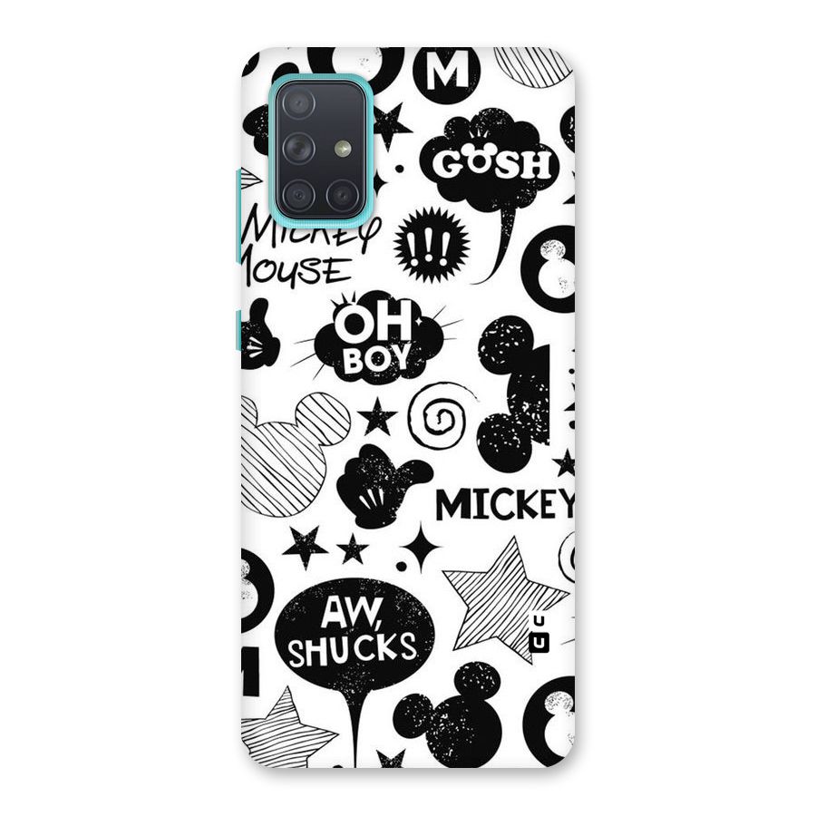 Oh Boy Design Back Case for Galaxy A71