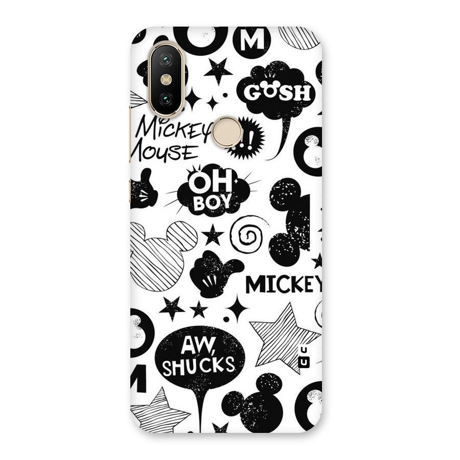 Oh Boy Design Back Case for Mi A2